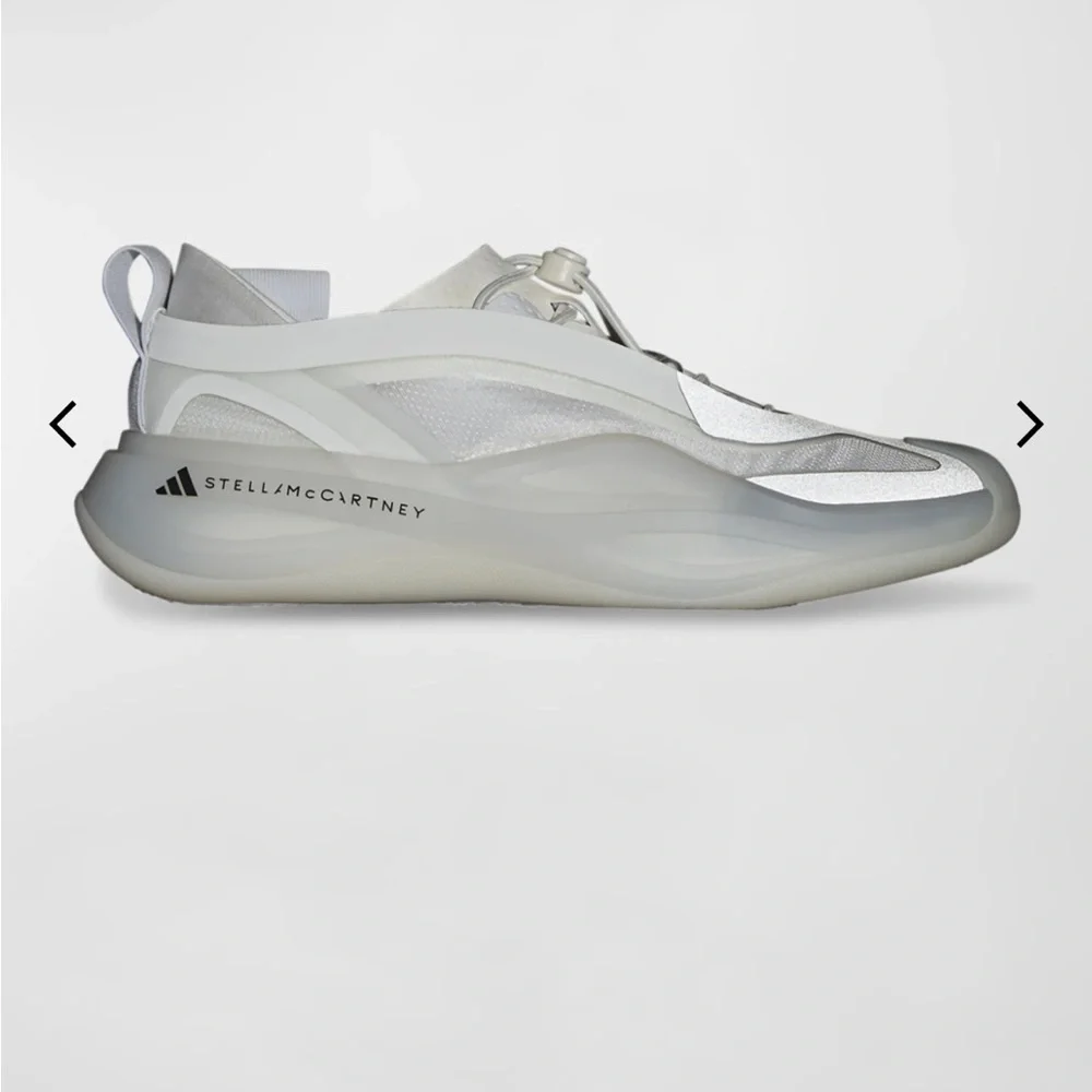 Adidas by Stella McCartney White and Gray Sneakers - Picture 1 of 7